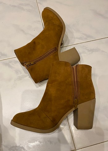 Süet Püsküllü Topuklu Kadın Bot western - Görsel 7