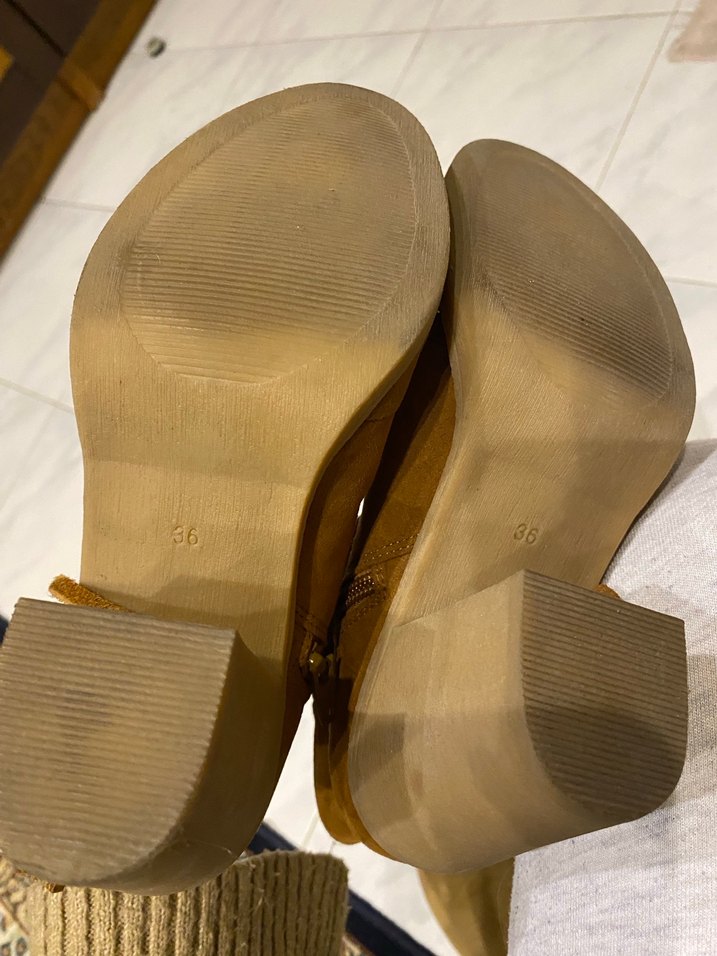 Süet Püsküllü Topuklu Kadın Bot western - Görsel 4