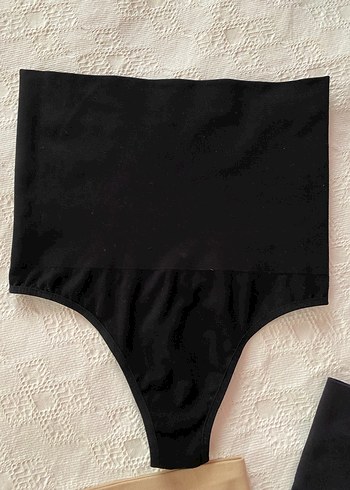 Bej ve Siyah tanga korse - Görsel 6