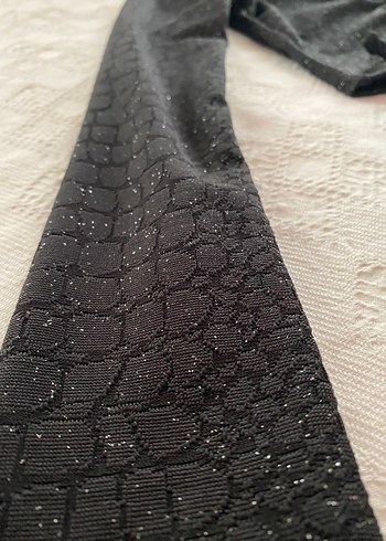 Parıltılı kumaş etek crop ikili takım - Görsel 5