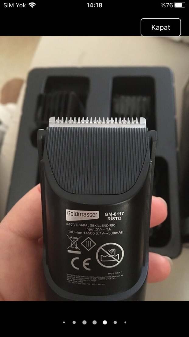 Goldmaster Şarjlı Saç ve Sakal makinası - Görsel 5