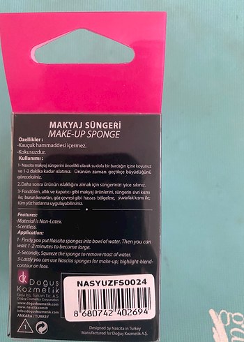 Diğer Nascita Pro lila Makyaj Süngeri