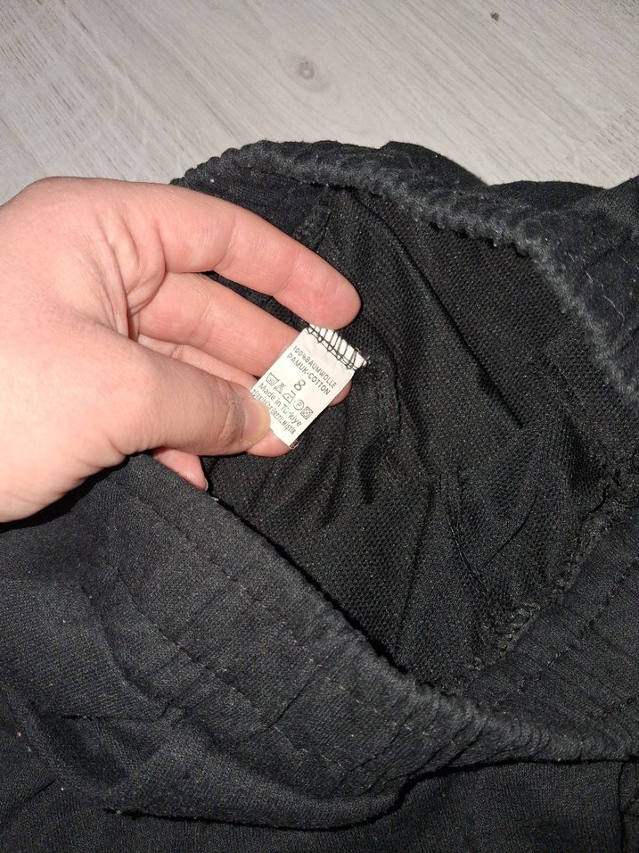 Siyah kargo cepli  Erkek Çocuk Eşofman Altı - Görsel 3