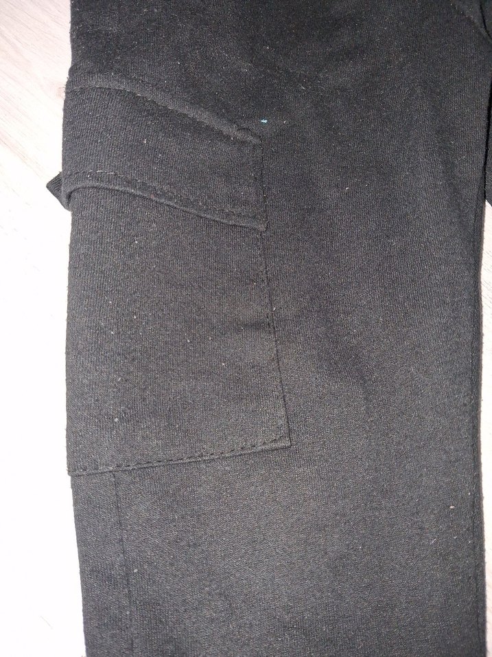 Siyah kargo cepli  Erkek Çocuk Eşofman Altı - Görsel 2