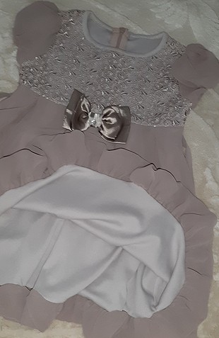 diğer Beden gri Renk Giri renkli kısa kollu elbise 