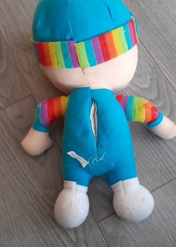 Beden Renkli Kıyafetli Peluş Oyuncak Bebek PEPE