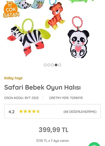  Safari oyun halısı 