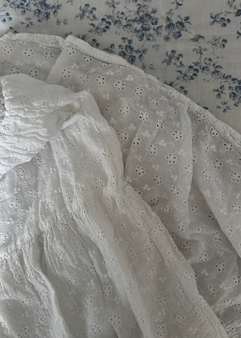 Nakışlı Fırfırlı Midi Etek - Görsel 3