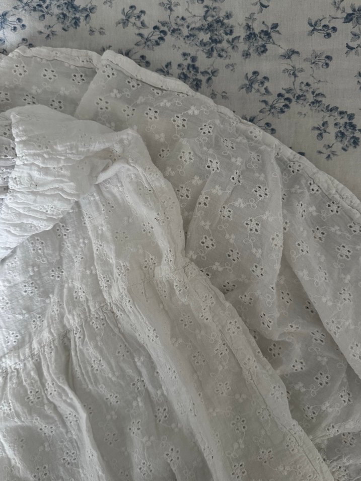 Nakışlı Fırfırlı Midi Etek - Görsel 3