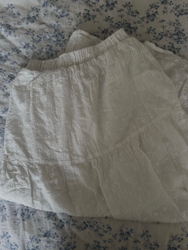 Nakışlı Fırfırlı Midi Etek - Görsel 2