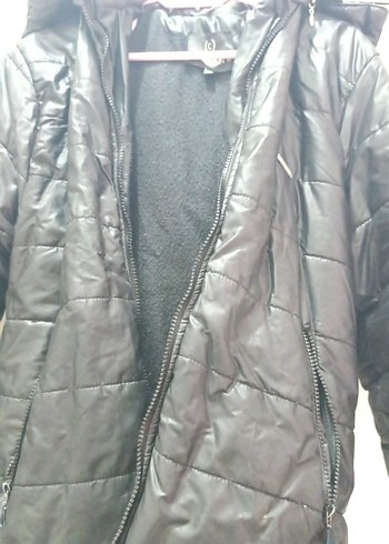 LC Waikiki Siyah Deri Midi erkek Kışlık mont