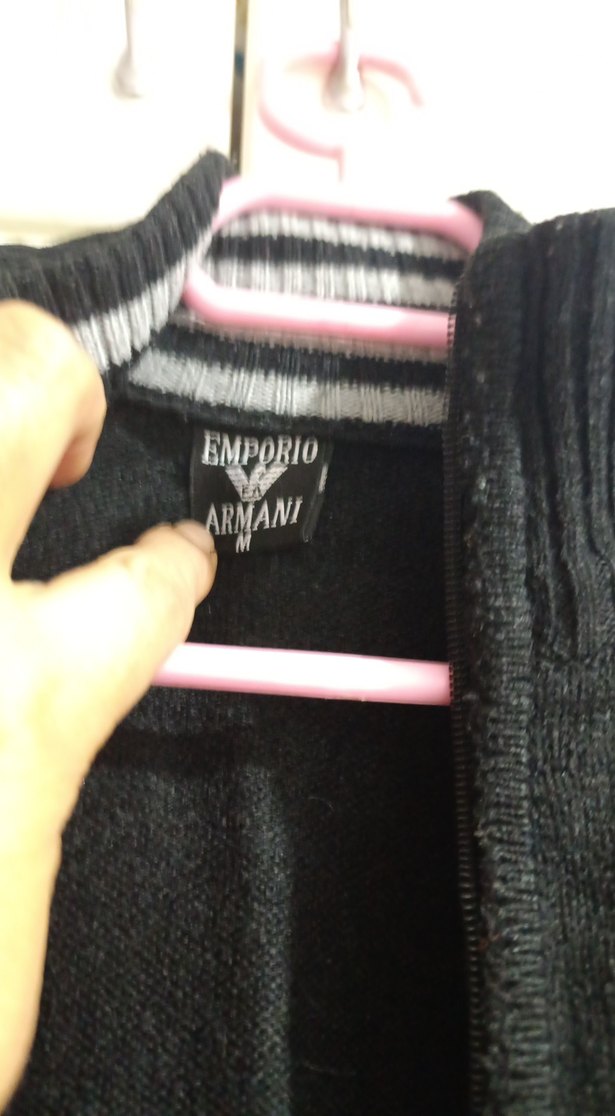 Düğmeli Siyah Erkek Yün Ceket - Görsel 4