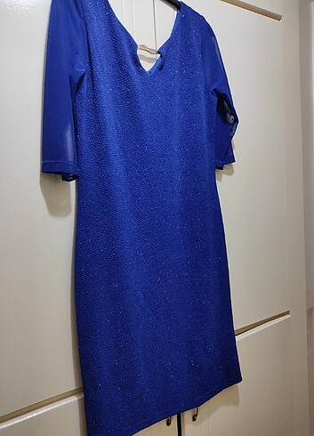 Mavi abiye elbise