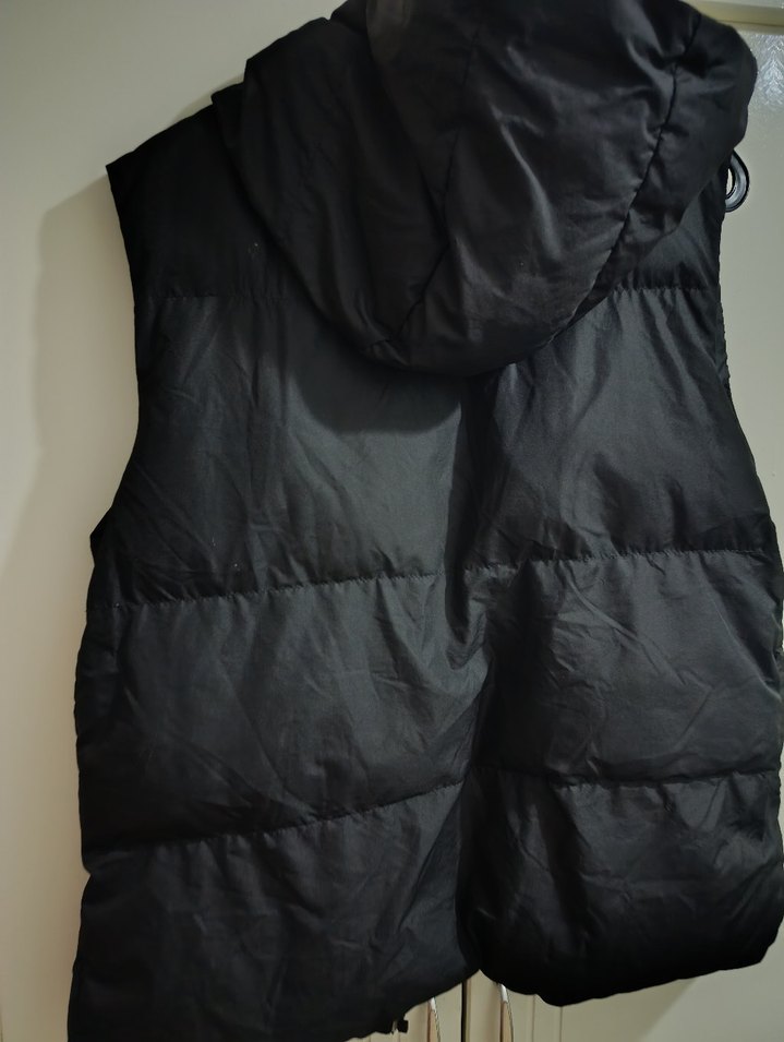 Siyah Kadın Fermuarlı Yelek - Görsel 3