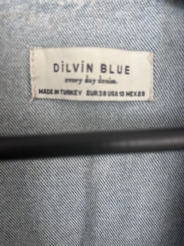 Düğmeli açık mavi  jean Tulum - Görsel 2