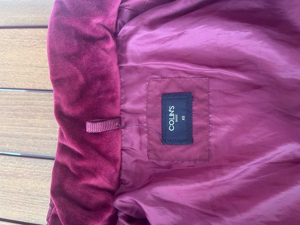 Bordo Fermuarlı Kadın Kışlık Mont - Görsel 2