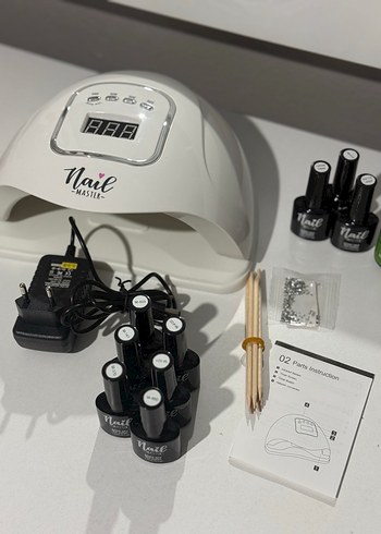 Beyaz LED Tırnak Kurutucu Seti - Görsel 2