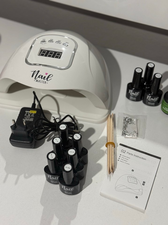 Beyaz LED Tırnak Kurutucu Seti - Görsel 2