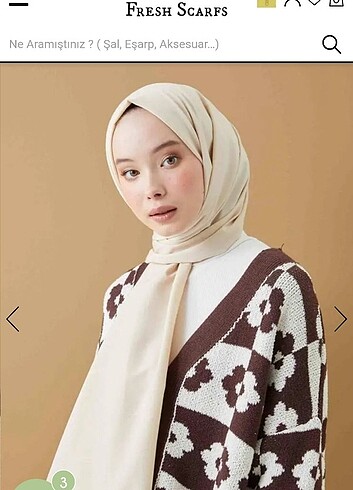 Freshscarfs cozy viskon bej şal