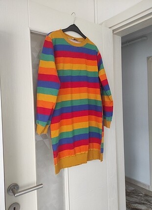 Renkli tunik sweatshirt