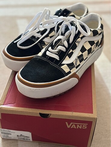 Vans Checkerboard Old Skool Stacked Kadın Sneaker