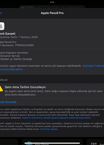 Apple APPLE PENCİL PRO GARANTİLİ SORUNSUZ KALEM