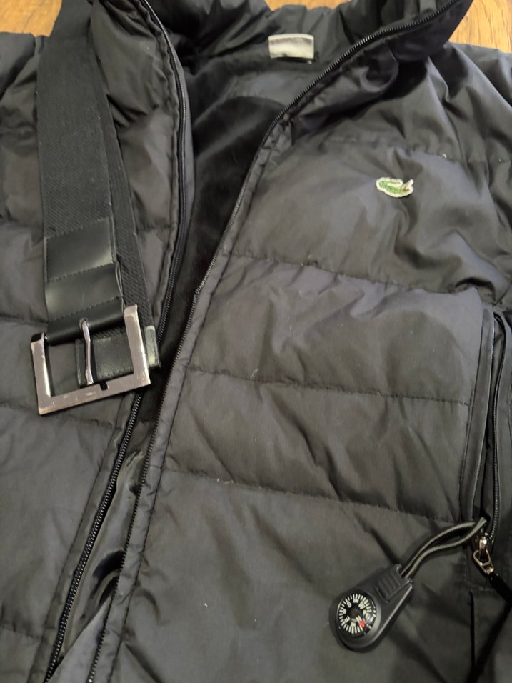 Lacoste Kaz Tüyü Siyah Şişme Mont — görsel 3/4