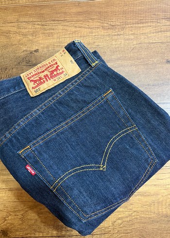 Levis 501 Koyu Mavi Denim Jean