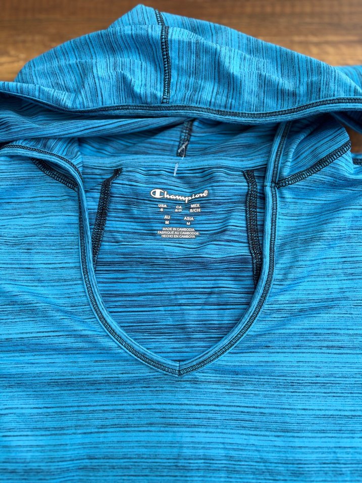 Champion Mavi Kapüşonlu Spor Üst — görsel 2/6