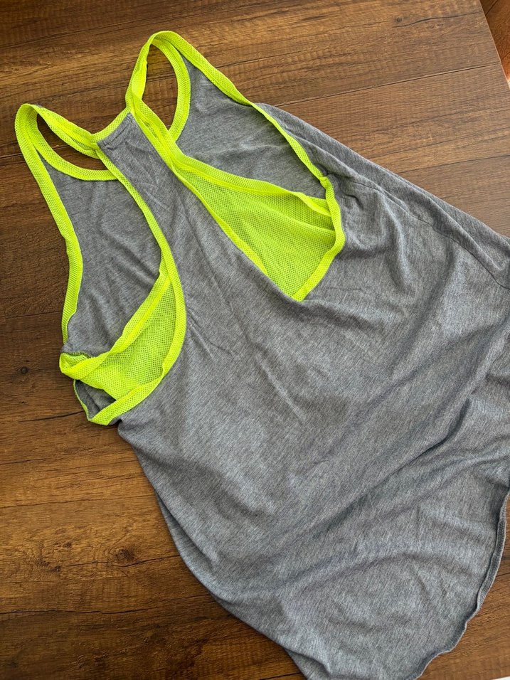 Nike Gri Neon Sarı Atlet — görsel 3/4