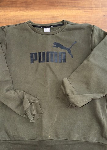 Puma Haki Bisiklet Yaka Sweatshirt