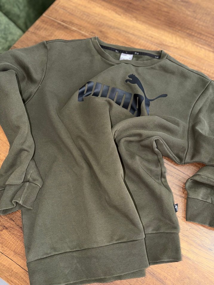Puma Haki Bisiklet Yaka Sweatshirt — görsel 2/6