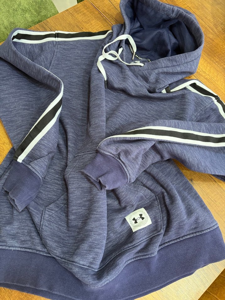 Under Armour Mavi Melanj Kapüşonlu Spor Sweatshirt — görsel 5/8