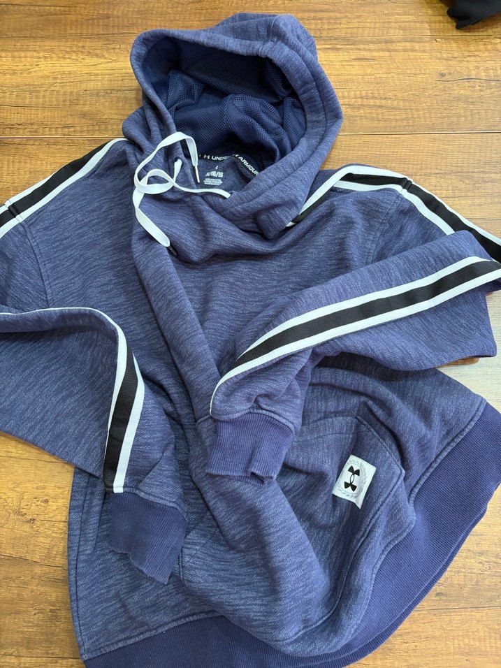 Under Armour Mavi Melanj Kapüşonlu Spor Sweatshirt — görsel 2/8