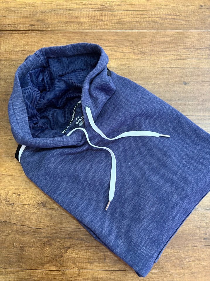 Under Armour Mavi Melanj Kapüşonlu Spor Sweatshirt — görsel 8/8