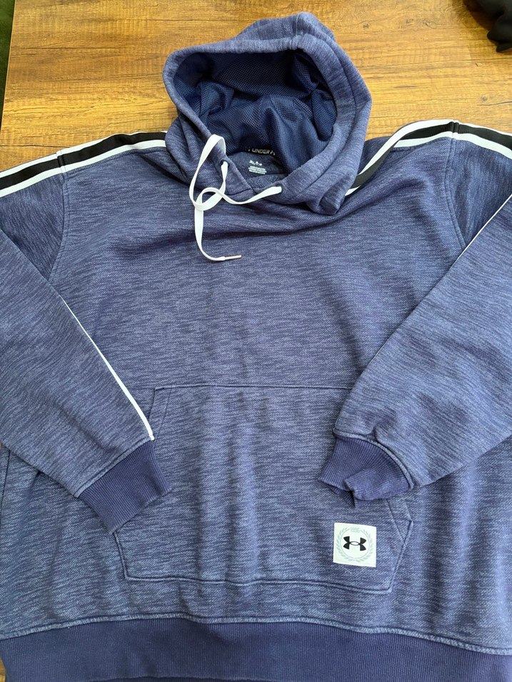 Under Armour Mavi Melanj Kapüşonlu Spor Sweatshirt — görsel 3/8