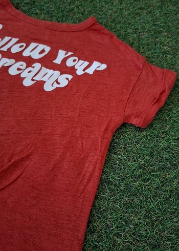 Zara Kırmızı Kız Çocuk Tshirt 5/6 Yaş - Görsel 6