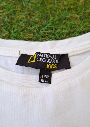 7 Yaş Beden beyaz Renk National Geographic Beyaz Kız Crop 7/8 Yaş