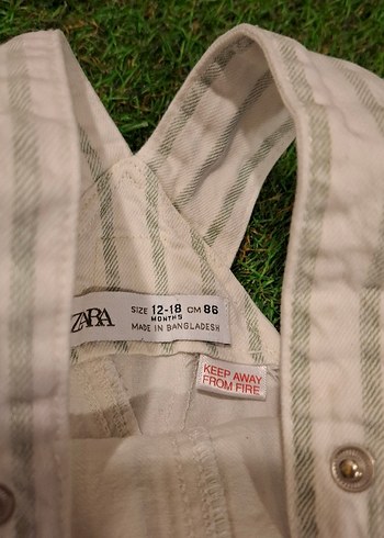 Zara Çizgili Salopet - Görsel 4