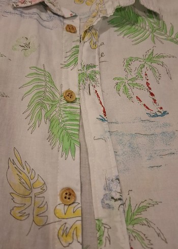 Zara Erkek Çocuk Desenli Kısa Kollu Gömlek - Görsel 3