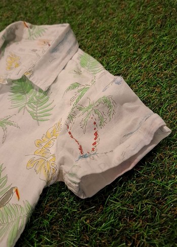 Zara Erkek Çocuk Desenli Kısa Kollu Gömlek - Görsel 5