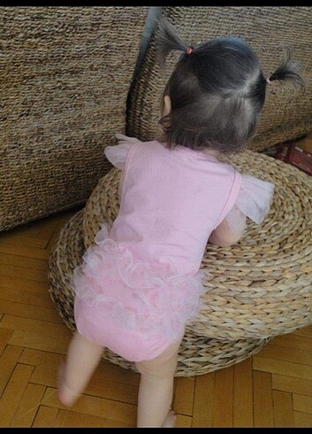 Kız Bebek Pembe Tütülü Zıbın  - Görsel 8