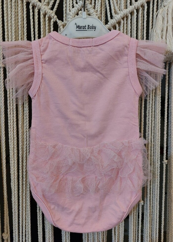 Kız Bebek Pembe Tütülü Zıbın  - Görsel 5