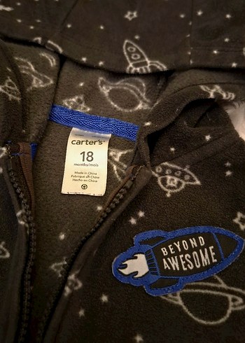 Carter's Erkek Çocuk Kapüşonlu Polar Sweatshirt 18 Ay - Görsel 8