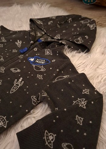 Carter's Erkek Çocuk Kapüşonlu Polar Sweatshirt 18 Ay - Görsel 3