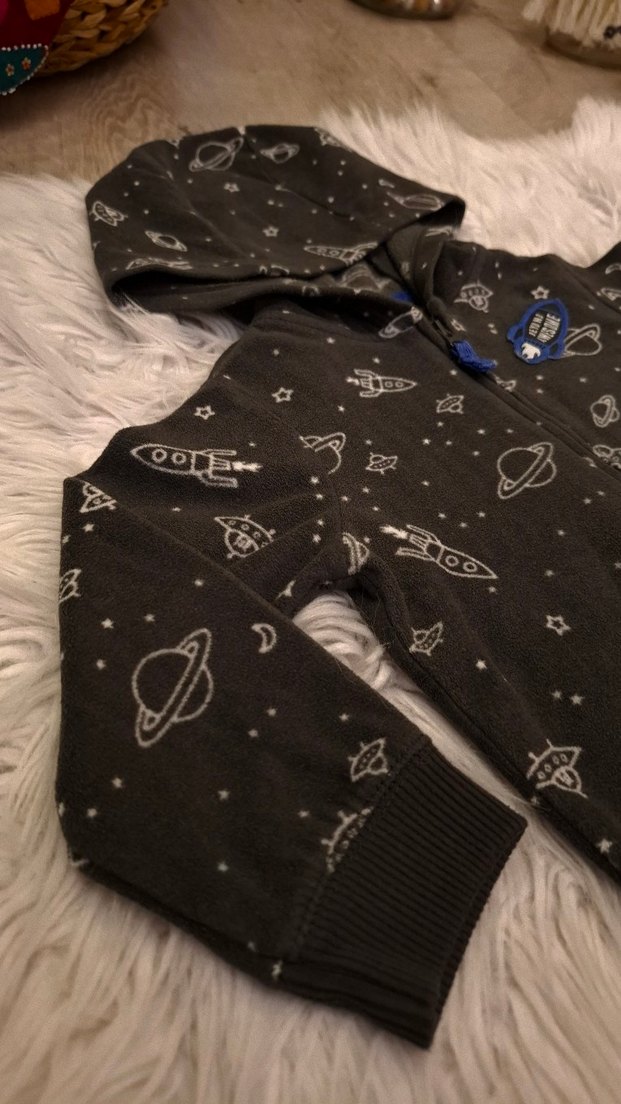 Carter's Erkek Çocuk Kapüşonlu Polar Sweatshirt 18 Ay - Görsel 2