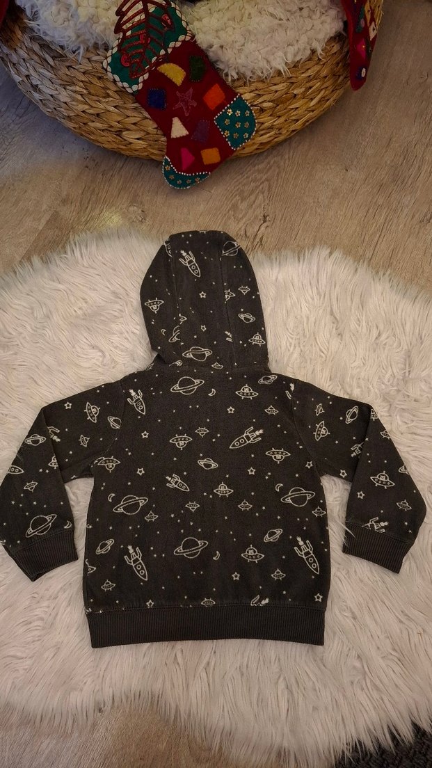 Carter's Erkek Çocuk Kapüşonlu Polar Sweatshirt 18 Ay - Görsel 4