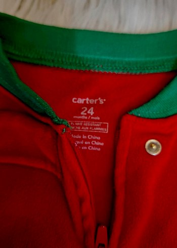 Carter's Kırmızı Polar Çocuk Tulum - Görsel 7