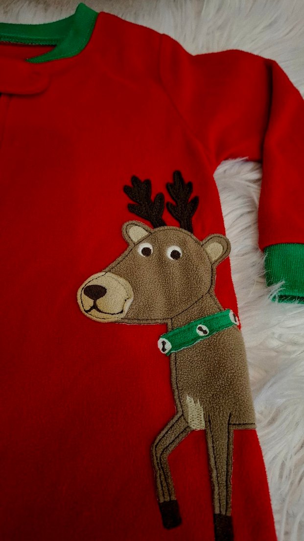 Carter's Kırmızı Polar Çocuk Tulum - Görsel 2