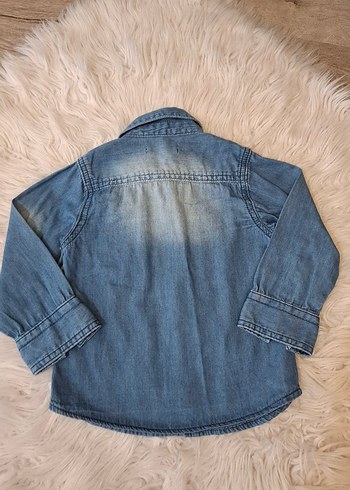 Bikkembergs Erkek Çocuk Mavi Denim Gömlek - Görsel 5